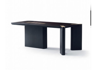 Esstisch Dunkel Modern Minimalistisch Massiv Esszimmer Tisch Edel