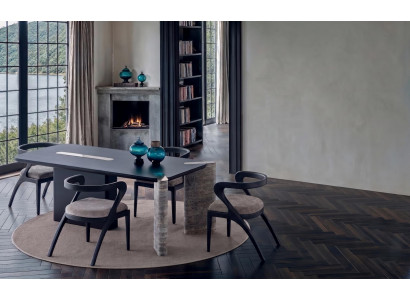 Moderne Essgruppe Schwarz Design Hochwertig Tisch 4 Stühle Edel