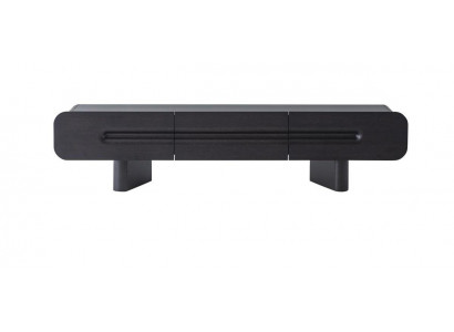 Exklusives TV Lowboard Schwarz Design Modern Edles Sideboard