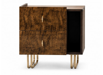 Eleganter Nachttisch Modern Holz Braun Stilvoll Praktisch Design