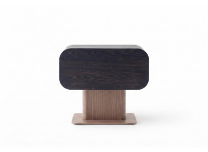 Nachttisch Modern Dunkelbraun Holz Stilvoll Nachtkommode Kommode