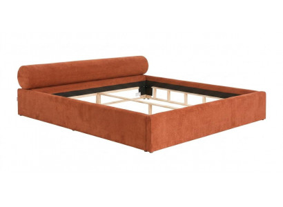 Luxuriöses orangefarbenes Bett 180 x 200 Bettrahmen Schlafzimmermöbel