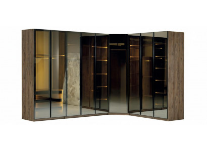 Moderner Brauner Eckschrank Schlafzimmer Schränke Stauraumschrank
