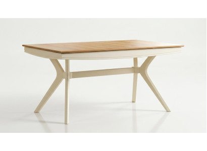 Tisch Stil modern beige praktisch Wohnzimmer rechteckig ausklappbar