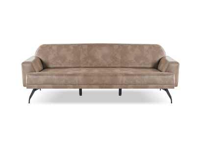 Sofa Modern Minimalistisch 3-Sitzer Schlichte Formen Beige