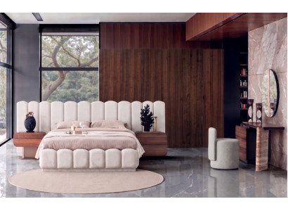 Schlafzimmer Set Modern Braun Beige Stilvoll Bett Schminktisch