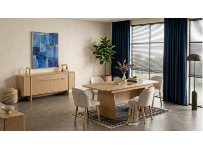 Tisch Konsole Wohnzimmer Stil modern beige rechteckig ausziehbar bequem