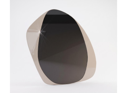Spiegel Modern Graubeige Elegant Wandspiegel Dekospiegel Design
