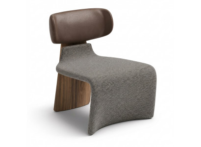 Sessel Moderner Stil Grau Holz Bequem Elegant Zeitlos Komfortabel