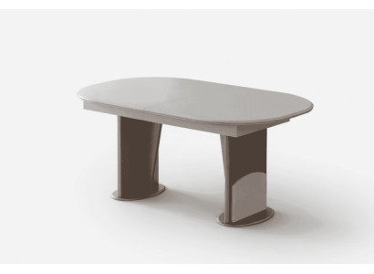 Design Esstisch Oval Ausziehbar Beige Modern Speisen Esszimmer