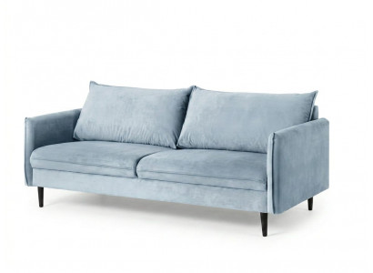 Blaues modernes 3-Sitzer-Sofa Stoffsofa stilvolle Sofas für das Wohnzimmer