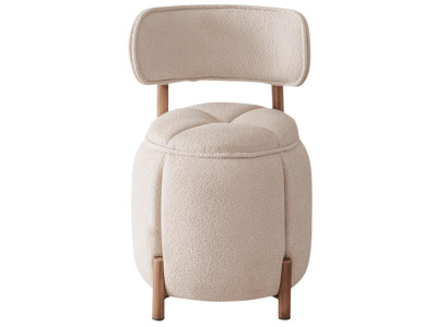 Pouf Stil modern beige weich bequem praktisch Schlafzimmer komfortabel