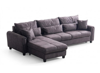 Modernes graues italienisches Ecksofa mit weicher Polsterung