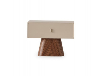 Nachttisch Modern Beige Luxus Design Nachtkonsole Ablage Nachtschrank