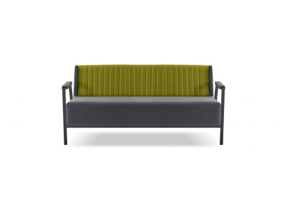 Sofa modern olivgrün grau elegant Stoff vielseitig Metall