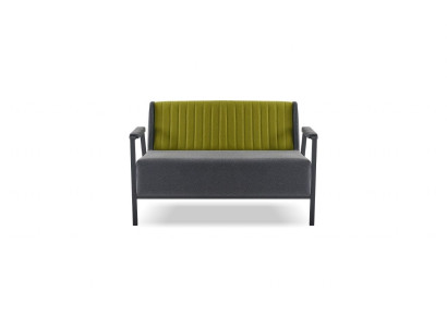 Sofa modern olivgrün grau elegant Stoff vielseitig Metall