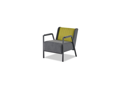 Sessel modern olivgrün grau elegant Stoff vielseitig minimalistisch