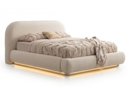 Bettrahmen Modern Beige Weich Schwebend Hell Schlicht Stilvoll Warm