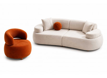 Garnitur 2+1 Sitzer Wohnzimmer Sofa Set 2tlg Designer Komplettes