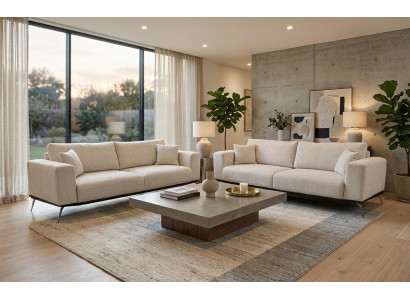 Luxuriöse Wohnzimmer Polstergarnitur Designer 2x 3-Sitzer Sofas