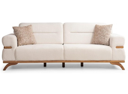 3-Sitzer Sofa Beige Stil modern bequem komfortabel praktisch