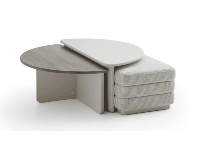 Beiger Couchtisch Hocker Wohnzimmertisch Sofatisch Wohnzimmermöbel