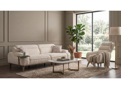 Sofa set Moderner Stil Designermodell Beige Wohnzimmer