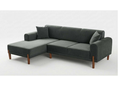 Eleganter Grau Ecksofa L-Form Moderne Polstermöbel Wohnzimmer Sofa