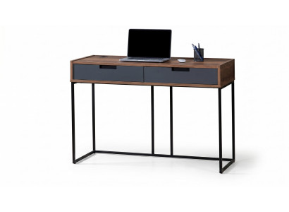 Schreibtisch Stilvoller Kinderschreibtisch Grau Braun Loft Modern