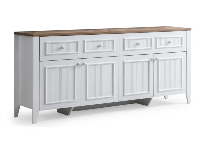 Sideboard Weiß Bequem Modern Geräumig Stilvoll Holz Rechteckig