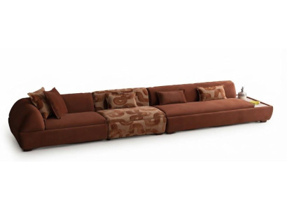 4-Sitzer Sofa Braun Wohnzimmer Stil Modern komfortabel bequem