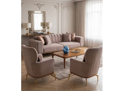 Luxusriöses Polstersofa Exklusive Relaxsessel Wohnzimmer Sitzmöbel