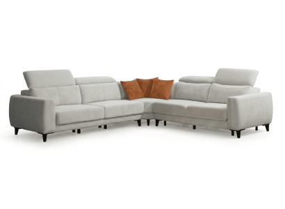 Stilvolles Weißes Ecksofa Designer L-Form Couch Polstersofa