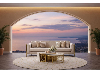 Elegantes Sofa Ensemble mit Couchtisch Wohnzimmer