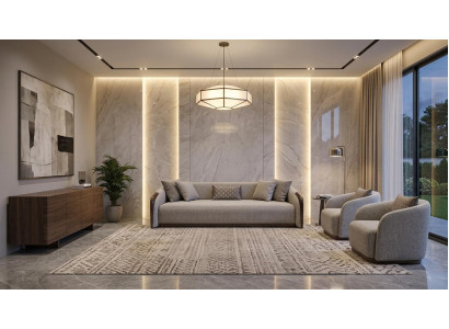 Sofa Set 3-Sitzer Sofa Sessel Hochwertig Modern Gepolstert Zeitlos