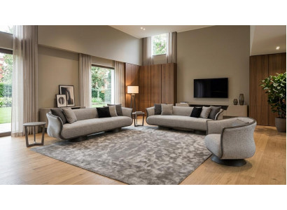Sofa Set Sofa Sessel Hochwertig Modern Gepolstert Zeitlos