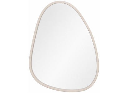Spiegel modernes Design Wohnzimmer minimalistisch asymmetrisch Beige