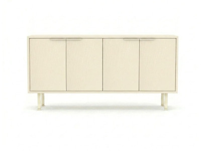 Luxuriöses Beiges Sideboard Designer Wohnzimmer Holz Anrichte