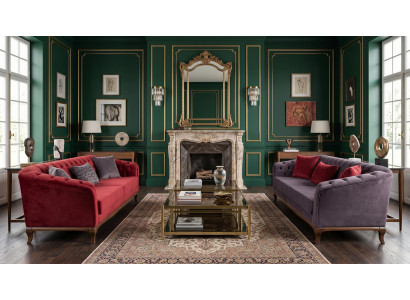 Grau-bordaufarbenes Wohnzimmer-Set Sofas Stoffsofas modern