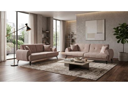 Beiges modernes Wohnzimmer-Set Sofa Stoffsofas luxuriöse Sofas