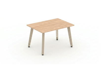 Couchtisch Rechteckig Holzoptik mit Stabilen Metallbeinen Modern