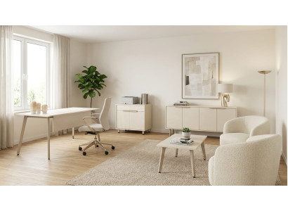Büromöbel Komplettset Schreibtisch Sideboard Kommode Couchtisch