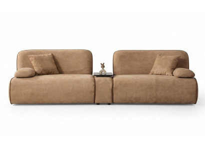 Sofa 4-Sitzer Moderner Stil Beige Luxuriöse Bequem Hochwertig