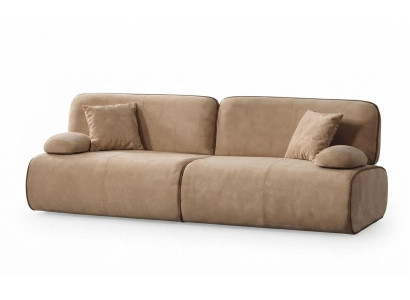 Moderner 3-Sitzer Sofa Stil Beigе Luxuriöse Bequem Hochwertig