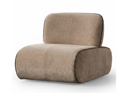 Sessel Moderner Stil Beigе Bequem Stilvoll Minimalistisch Luxuriöse