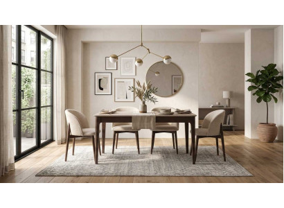Essgruppe 5tlg Beige Modern Luxus Esstisch Stuehle Kuechentisch