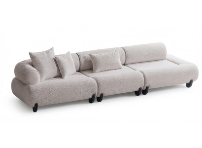 4-Sitzer Sofa Moderner Stil Weiß Bequem Schick Hochwertig Luxuriöse