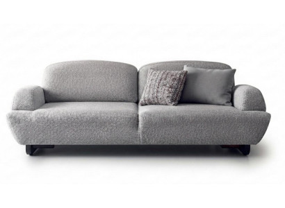 Wohnzimmer Stoffsofa Grau Modern Design 3-Sitzer Polstersofa Lounge
