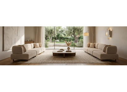 Elegantes Wohnensemble mit zwei großzügigen 3-Sitzer Sofas