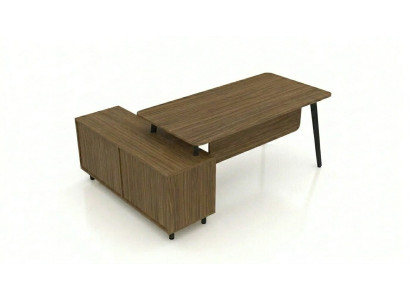 Schreibtisch Stauraum Sideboard Holz Design Bürotisch Modern